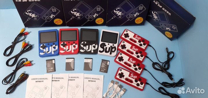 Игровая консоль Sup с джойстиком 400игр Денди +тв