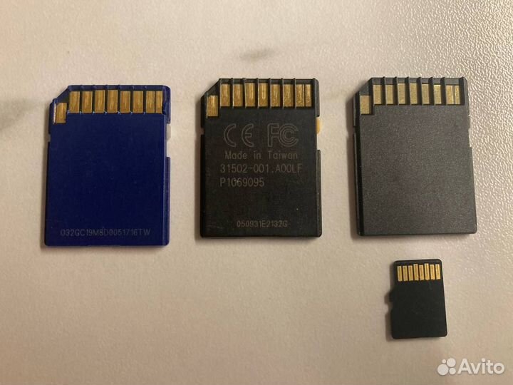 Карты памяти sdhc на 32 гб и micro SD на 4 гб