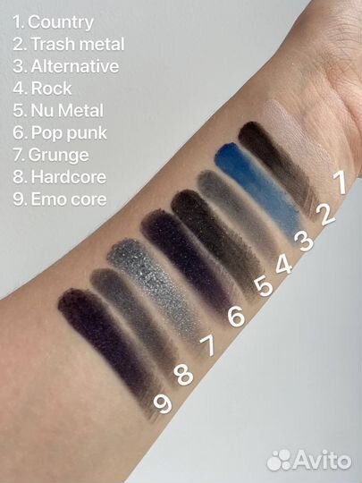 Палетка теней unicorn rock