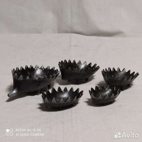 Ёжики пепельницы силуминовые