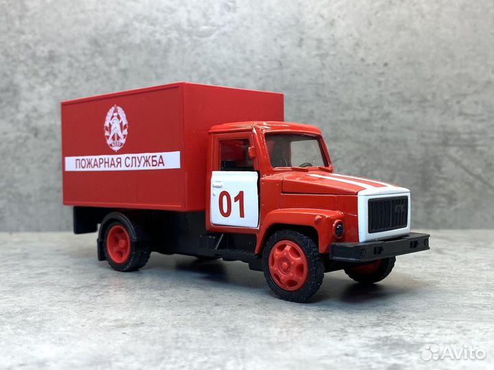 Модель газ-3307 пожарная охрана 1:43