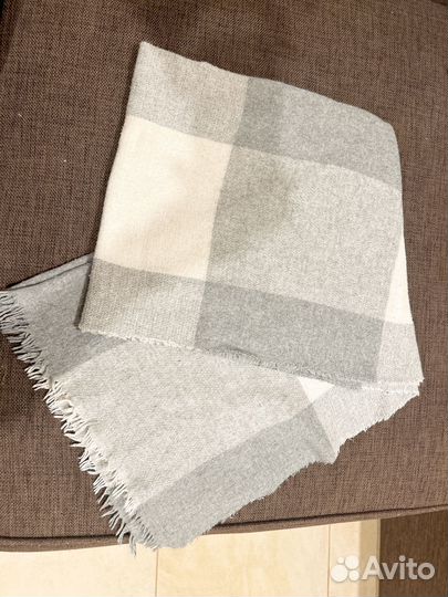 Шарф женский зимний теплый серый