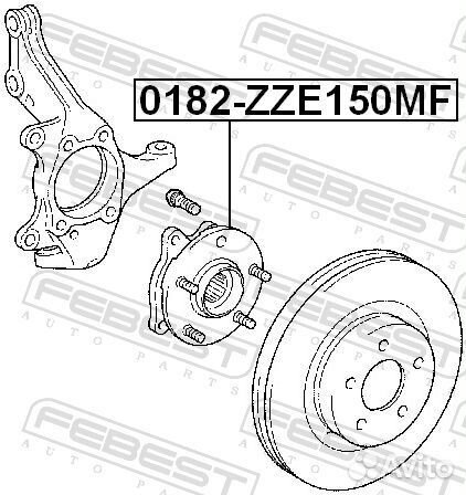 Ступица колеса перед прав/лев 0182ZZE150MF