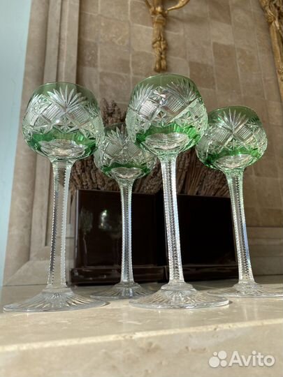 Saint Louis фужер бокал цветной хрусталь Baccarat