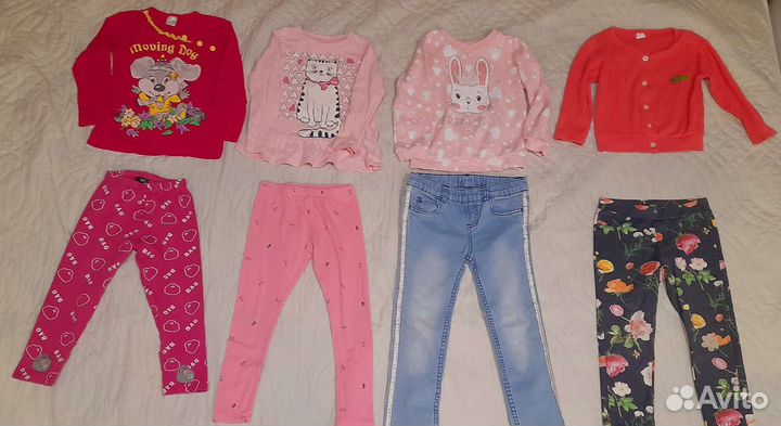 Вещи пакетом на девочку р 104