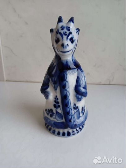 Статуэтка Гжель Коза и Поросенок