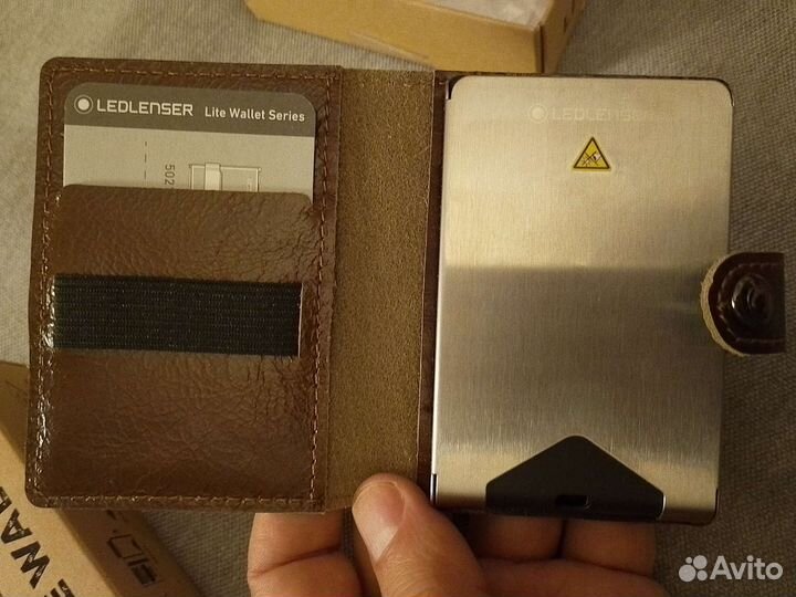 Кошелёк для карт + фонарь Zolingen, кожа, Germany