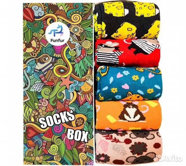 Носки мужские Funfur Fanta в наборе 5 пар