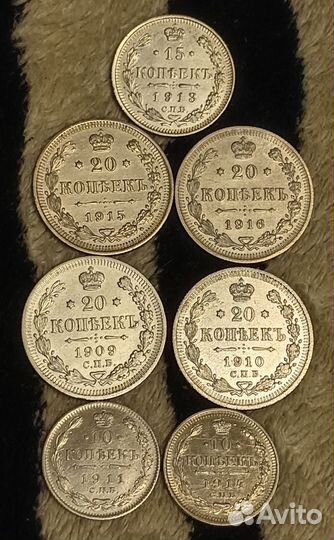 Царские билоны серебро