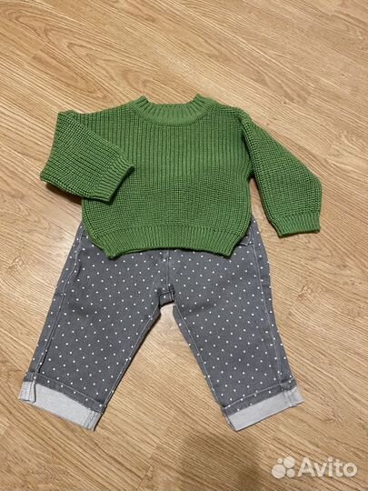 Детские вещи пакетом 62-68 (боди, костюмы)