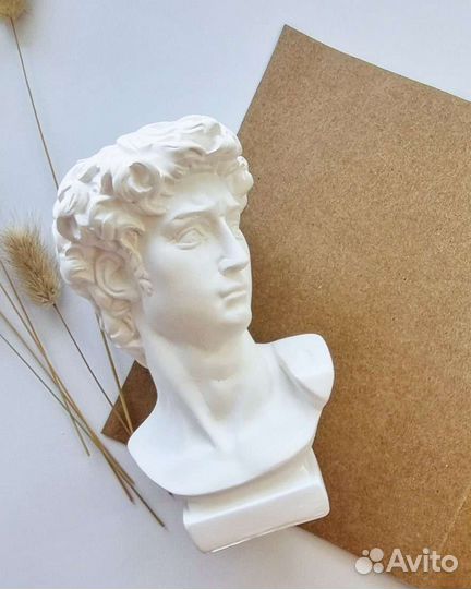 Декоративные изделия ручной работы,гипс,Давид