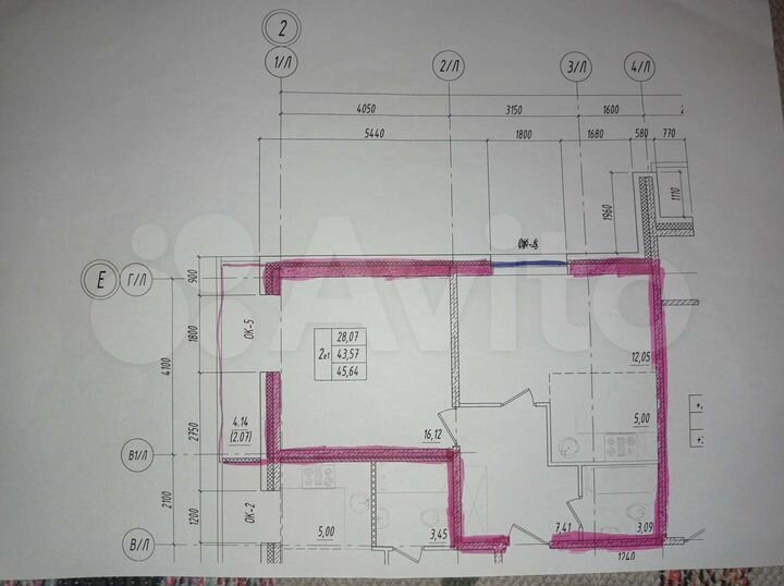 1-к. квартира, 43,7 м², 14/21 эт.