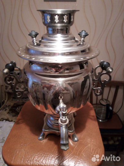 Тульский самовар овальный электрический 1989 г