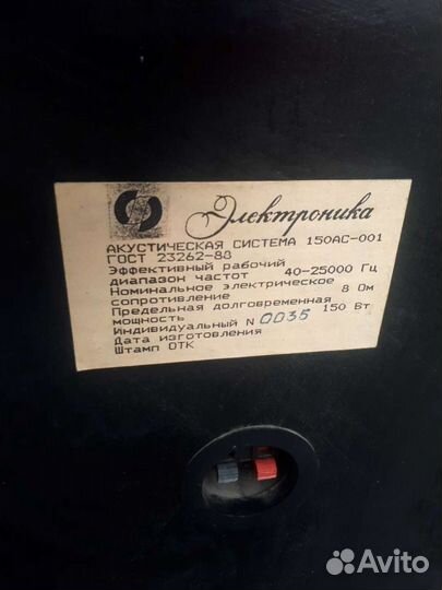 Колонки Электроника 150ас-001