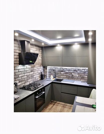 Кухни на заказ. Без ручек «Эконом»