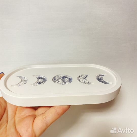 Поднос, подставка, силуэт, Луна, фазы Луны