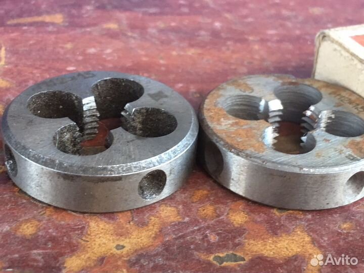 Плашки СССР М12 шаг резьбы 1,5
