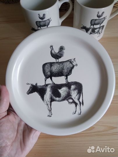 Тарелка ферма h&m home