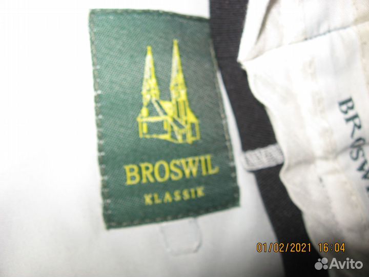 Брюки мужские broswil Klassik. Длина 106 см., тали
