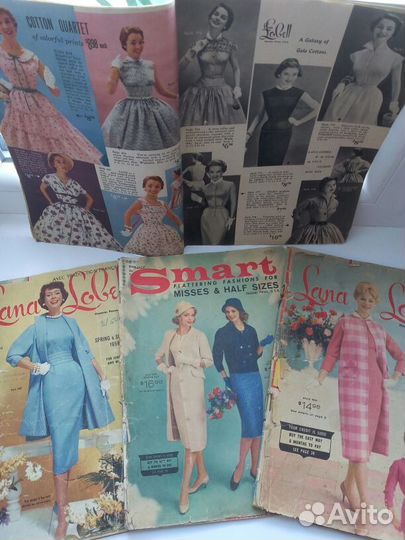 Редкие, винтажные журналы мод 50 гг