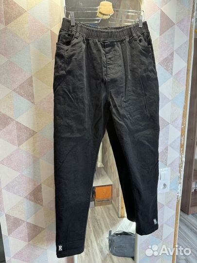 Брюки трикотажные утепленные 54-56