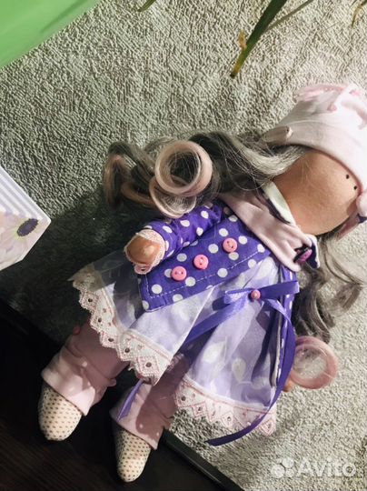 Кукла ручной работы с одеждой новая