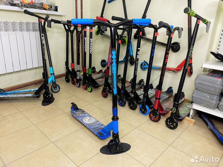 Трюковой самокат Love Sports Blue