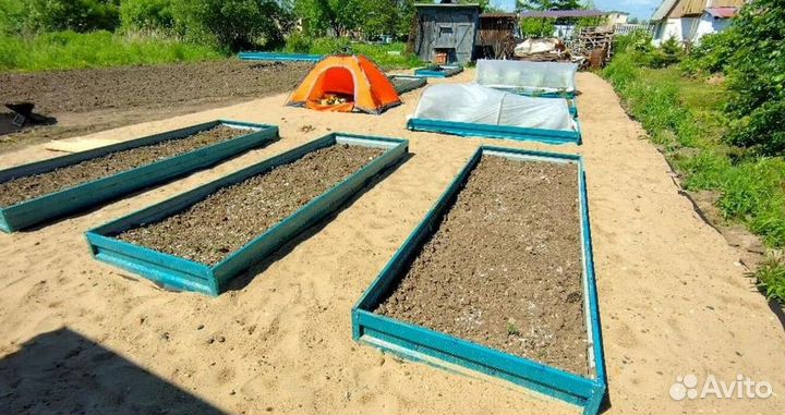 Грядка темно-зеленая 1м х 4м х 22см