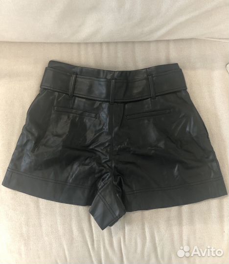 Кожаные шорты Zara, размер M