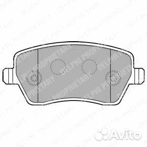 Колодки тормозные дисковые перед LP1865