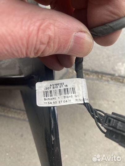 Корпус правого зеркала заднего вида mercedes w212