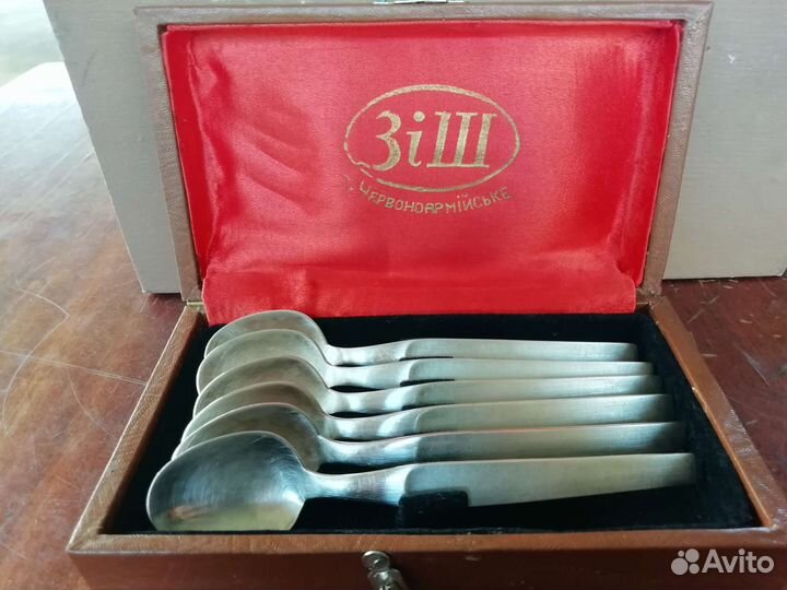 Мельхиоровые ложки, ножи СССР