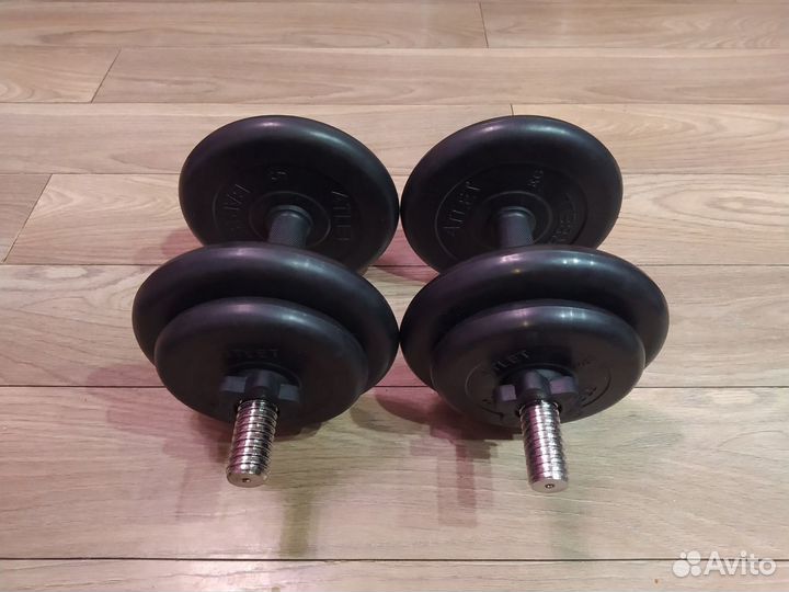 Гантели разборные MBBarbell по 17 кг (вес одной)