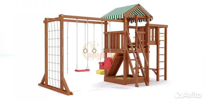 Детская площадка Савушка Мастер 4М плюс Горка 3 м