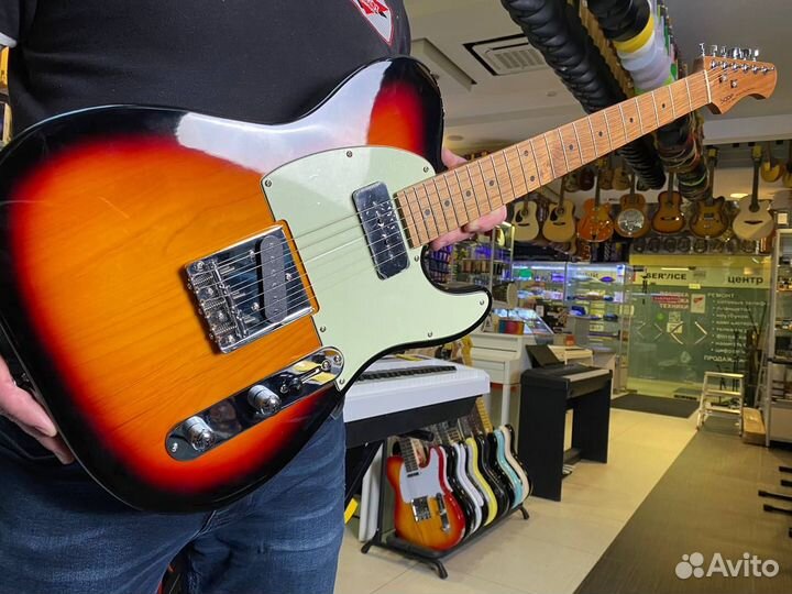 Sqoe SD130 SB электрогитара форма Telecaster