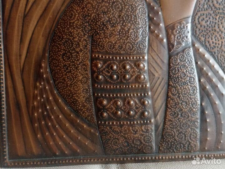 Настенное панно из металла СССР чеканка