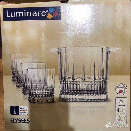 Luminarc Ведерко для льда и стаканы под виски