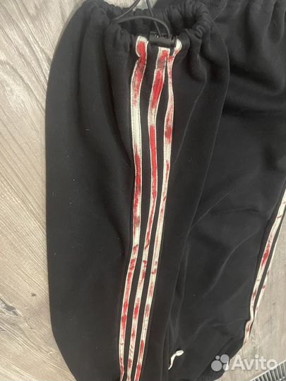 Спортивные штаны adidas широкие кастомные