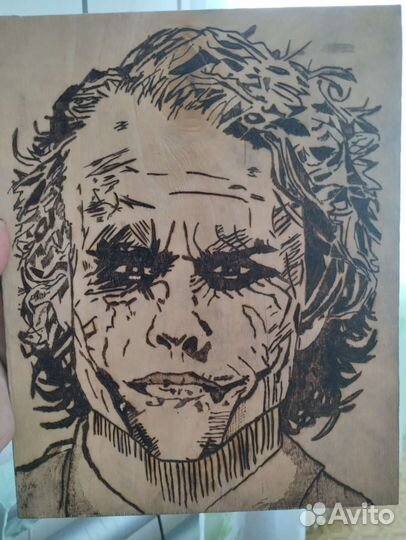 Картина выжиганием