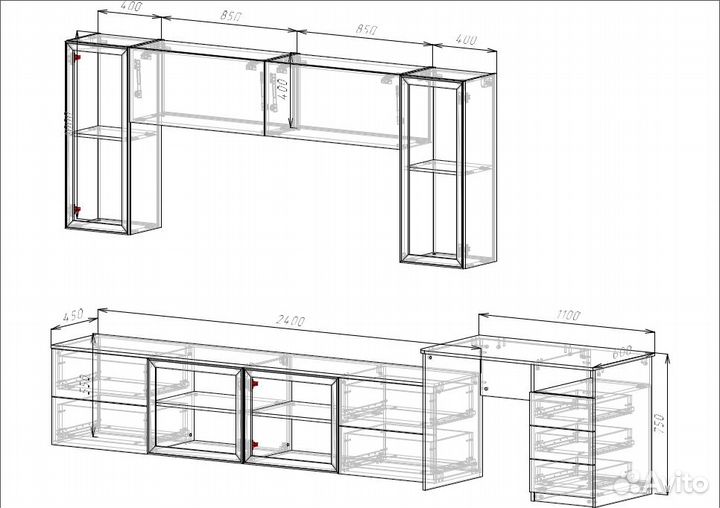 Проектирование мебели в Базис Мебельщик