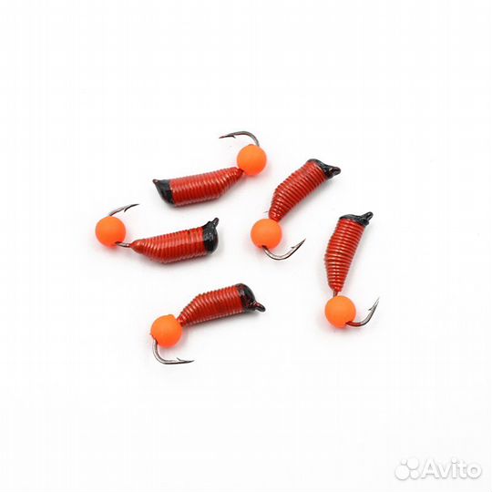 Мормышка вольф. Ручейник №7, d-2.5мм, L-9.5мм