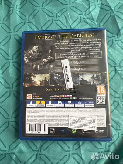 Игра для приставки PS4 dark souls 3