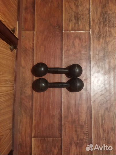 Гантели резиновые безопасные по 1 кг СССР