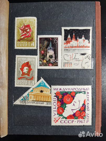 Марки СССР, гдр, Вьетнам, Польша, РФ