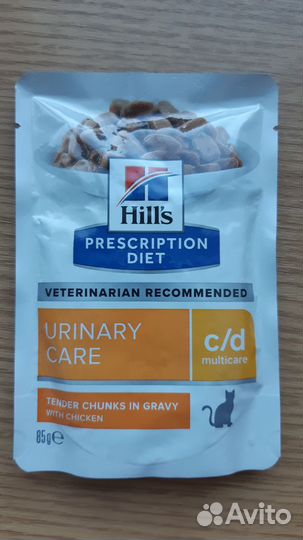 Корм для кошек влажный Hills c/d urinare care