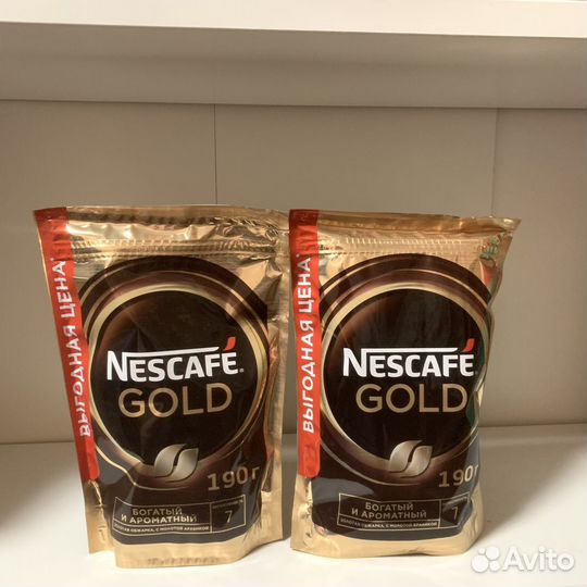 Nescafe gold кофе растворимый 190гр