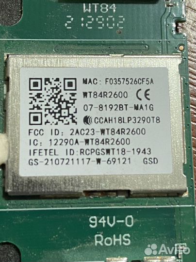 07-8192BT-MA1G WT84R2600 Wi-Fi module
