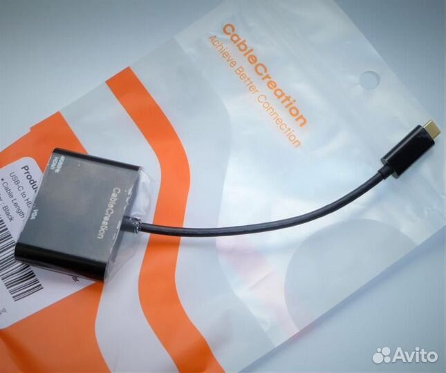 Переходник CableCreation Type-C к VGA, hdmi(Новый)