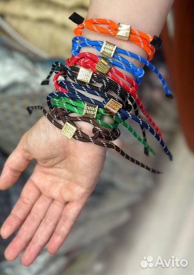 Браслет шнурок miumiu
