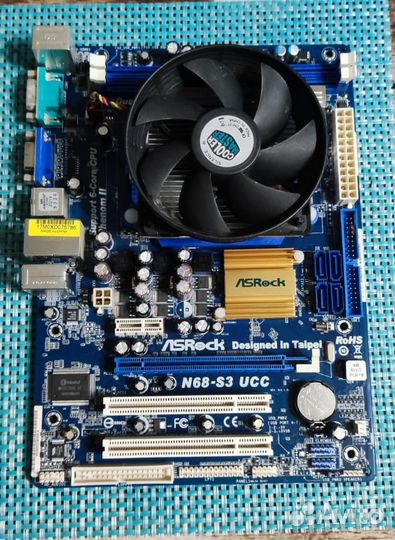 Материнская плата AsRock N68-S3 AM3 + процессор